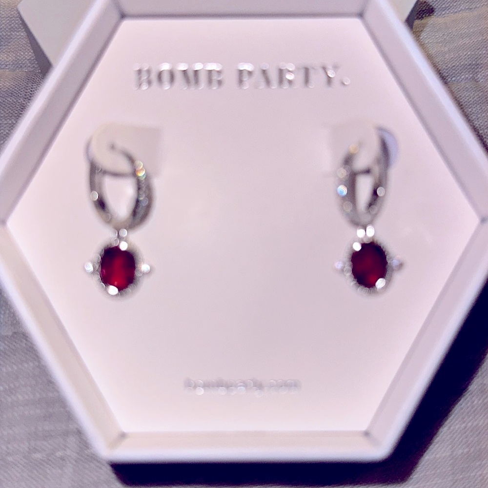 Ruby earrings